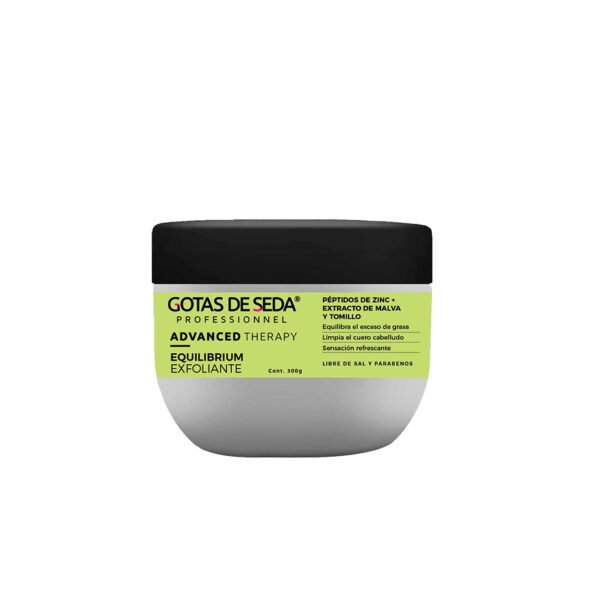 Mascarilla Equilibrium con péptidos de zinc, extracto de malva y tomillo