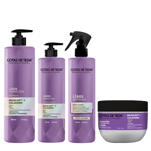 Línea Completa Lisos Perfectos con Maxiliss y Colágeno