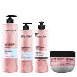 Línea Completa Reparación Profunda con Keratina y Macadamia